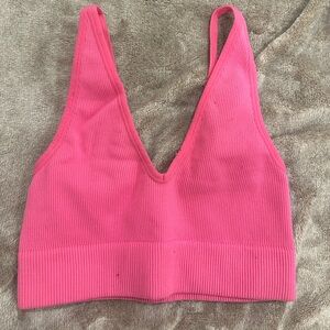 Garage Pink Cropped Tank Top